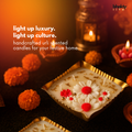 Daisy Flower Urli Candle – Devotional Floral Scented Candle for Home & Festive Gifting bhakty.store