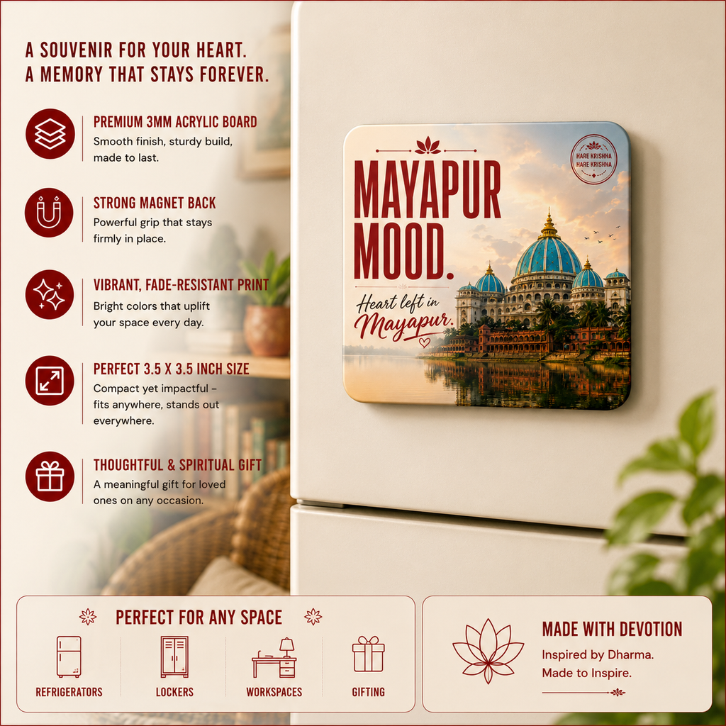 Mayapur Mood - Fridge Magnet bhakty.life
