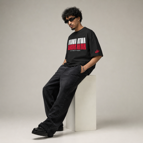 ACTION & SOUL. OVERSIZED PREMIUM T-SHIRT bhakty.life