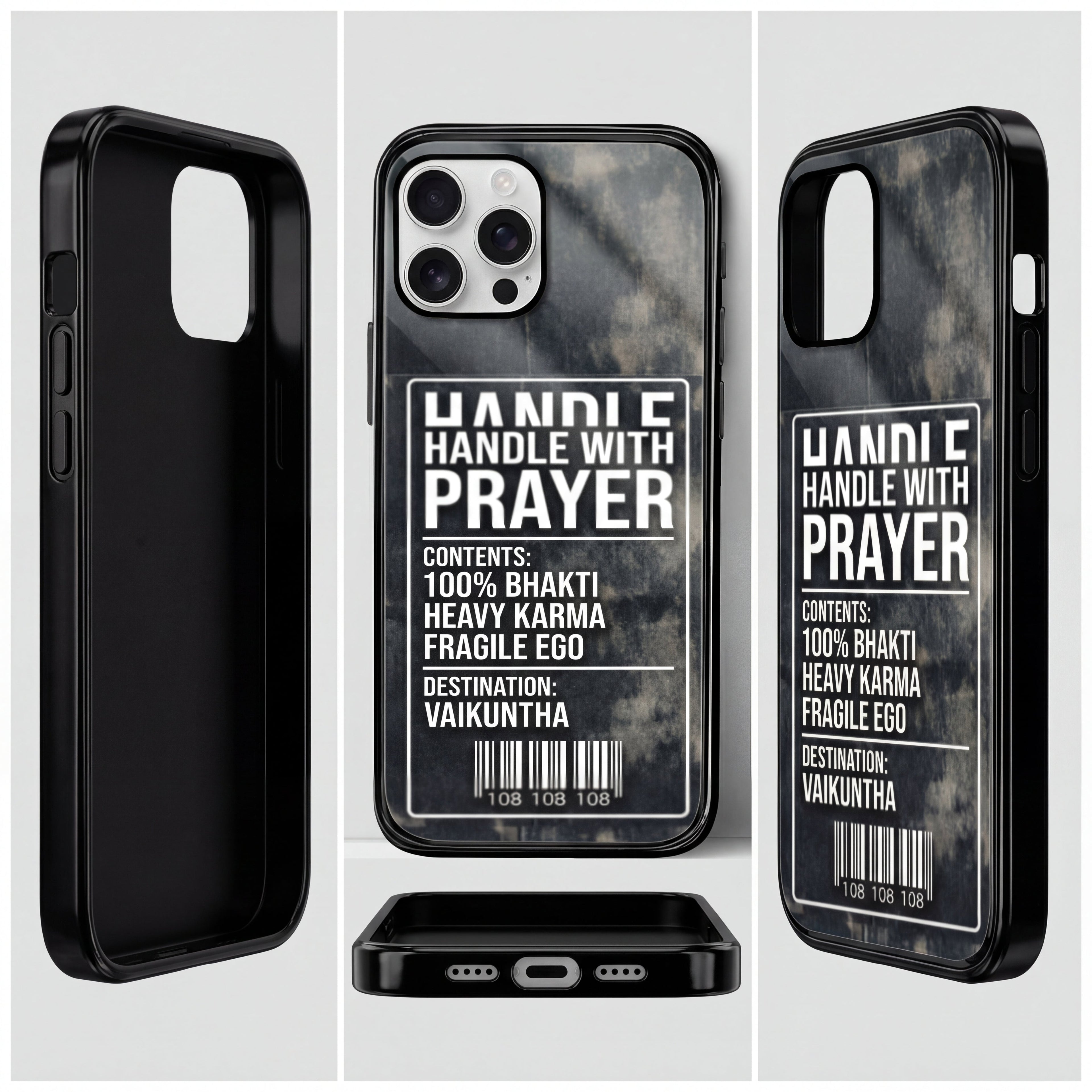 Handle With Prayer. iPhone Glass TPU Case bhakty.store