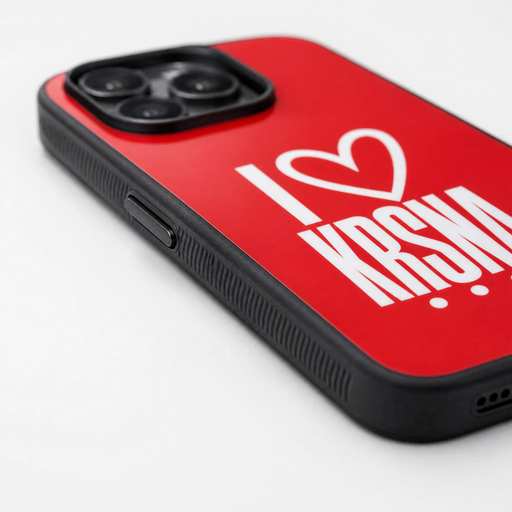 Love KRSNA - iPhone Glass Case bhakty.life