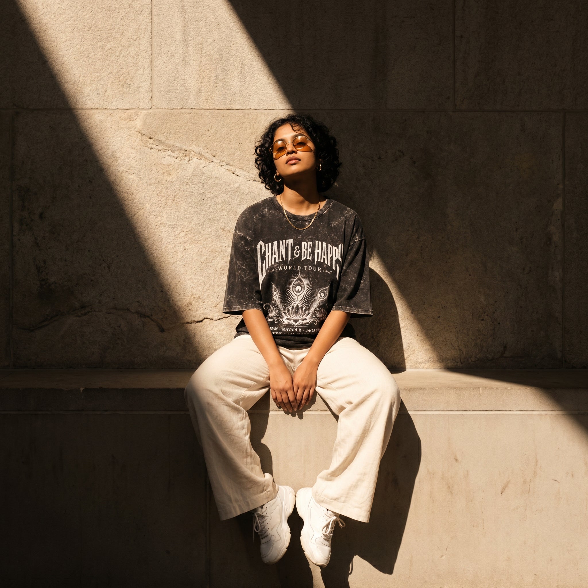 CBH World Tour. Acid Washed Oversized T-Shirt bhakty.store