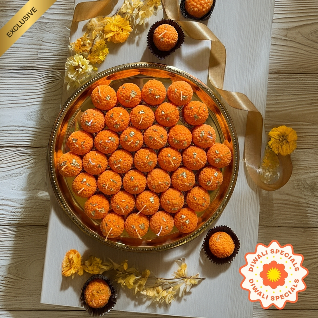 Diwali Ladoo Scented Candles – Decorative Sacred Scented Candle for Diwali & Puja | Bhakty.Store bhakty.store