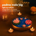 Big Lotus Bowl Urli Candle (Divine Lotus) 10 Inches – Decorative Sacred Flower Candle for Diwali & Puja | Bhakty.Store bhakty.store