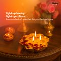 Rose Petal Urli Candle – Handcrafted Floral Scented Candle for Devotional Offering (Temple Glow) bhakty.store